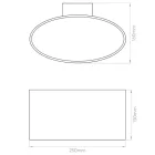 Astro Tokyo 1089001 fali lámpa króm fehér fém üveg