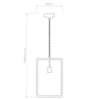 Astro függeszték Homefield Pendant 450 IP23 fekete mag 208cm kábel 1.5m