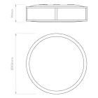 Astro mennyezeti lámpa Mashiko 1121045 fürdőszoba mennyezeti lámpa bronz fehér bronz