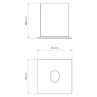Astro Tango 1175001 kültéri fali led lámpa fehér fém