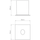 Astro Tango 1175002 kültéri fali led lámpa acél fém