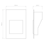 Astro design lámpa Borgo Trimless 65 LED 2700K LED IP20 matt fehér mag 65cm