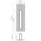 Astro Borgo 1212038 süllyesztett lámpa fehér fém
