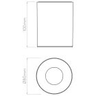 Astro mennyezeti lámpa Kos 1326023 fürdőszoba mennyezeti lámpa