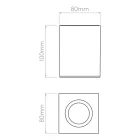 Astro mennyezeti lámpa Kos 1326026 kültéri mennyezeti led lámpa LED