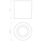 Astro design lámpa Kos Round IP44 réz Ø85cm mag 85cm