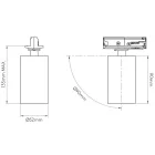 Astro mennyezeti lámpa Track Lighting 1396002 mennyezeti lámpa