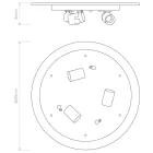 Astro design lámpa Ceiling Base 410 IP20 matt fehér Ø41cm mag 82cm