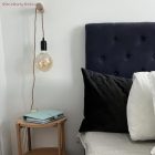 Creative-Cables Félgömb 25934 lámpaizzótartó foglalatok fekete