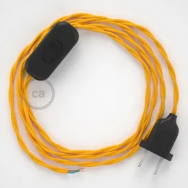   Creative Cables kapcsoló Lámpa vezeték, TM10 sárga rayon 1,80 m. Ki a kapcsoló 35706