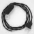Creative Cables kapcsoló Lámpa vezeték, TM04 fekete rayon 1,80 m. Ki a kapcsoló 35710