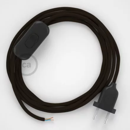 Creative Cables kapcsoló Lámpa vezeték, RM13 barna rayon 1,80 m. Válassza ki a 35729