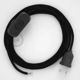   Creative Cables kapcsoló Lámpa vezeték, RM04 fekete rayon 1,80 m. Válassza ki a 35730