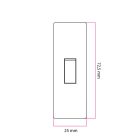 Creative Cables kapcsoló Átkapcsolható hengeres egypólusú billenőkapcsoló földelőkapoccsal 399T