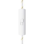 Creative Cables kapcsoló Átkapcsolható, hengeres, egypólusú, zsinórral működtethető kapcsoló földelőkapoccsal 400B