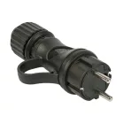 Creative Cables design lámpa Fekete Schuko dugó gyűrűvel 16A 250V IP44 a Modulair rendszerhez 80052
