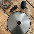 Creative Cables design lámpa Fekete Schuko dugó gyűrűvel 16A 250V IP44 a Modulair rendszerhez 80052