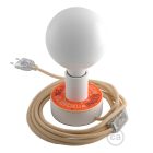 Creative Cables design lámpa Posaluce MINI-UFO kétoldalas Pemberley Pond fából ABLB10BLEUTRN06CDW01P