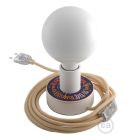 Creative Cables design lámpa Posaluce MINI-UFO kétoldalas Pemberley Pond fából ABLB10BLEUTRN06CDW01P