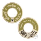 Creative Cables design lámpa Posaluce MINI-UFO kétoldalas fából READING BALLSH*T ABLB10BLEUTRN06CDW03