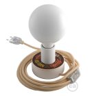 Creative Cables design lámpa Posaluce MINI-UFO kétoldalas Pemberley Pond fából ABLB10BLEUTRN06CDW04P-L