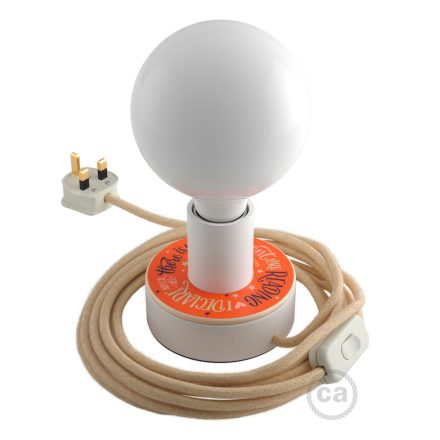 Creative Cables design lámpa Posaluce MINI-UFO kétoldalas Pemberley Pond fából ABLB10BLINBRN06CDW01P-L