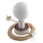 Creative Cables design lámpa Posaluce MINI-UFO kétoldalas Pemberley Pond fából ABLB10BLINBRN06CDW01P