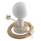 Creative Cables design lámpa Posaluce MINI-UFO kétoldalas Pemberley Pond fából ABLB10BLINBRN06CDW02P-L