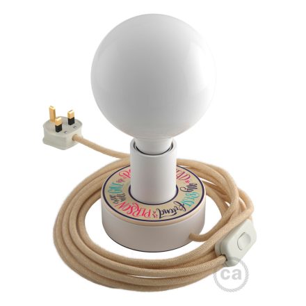 Creative Cables design lámpa Posaluce MINI-UFO kétoldalas Pemberley Pond fából ABLB10BLINBRN06CDW03P