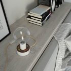 Creative Cables design lámpa Posaluce MINI-UFO kétoldalas Pemberley Pond fából ABLB10BLINBRN06CDW04P