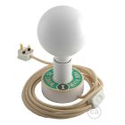 Creative Cables design lámpa Posaluce MINI-UFO kétoldalas fából READING BALLSH*T ABLB10BLINBRN06CDW06-L