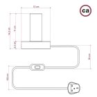 Creative Cables asztali lámpa Posaluce ABLB16LINNRC35