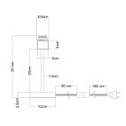 Creative Cables lámpatest Lámpaernyőhöz alkalmas fa asztali lámpa ABLB3110E20VBOFEUBRN06