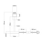 Creative Cables lámpatest Lámpaernyőhöz alkalmas fa asztali lámpa ABLB3110E20VBOFINBRN06