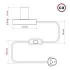 Creative Cables asztali lámpa Posaluce ABM21BRLINNRM09