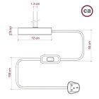 Creative Cables asztali lámpa Alzaluce Dash fém asztali lámpa ABM21E10RASLINNRC04-L