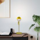 Creative Cables asztali lámpa Alzaluce félcsésze fém asztali lámpa ABM21E20GOLINNERM42-L