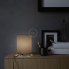 Creative Cables lámpatest Posaluce fémből, barna Camelot Cilindro lámpaernyővel ABM23CRFEUTRD73CMR