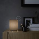 Creative Cables lámpatest Posaluce fémből, barna Camelot Cilindro lámpaernyővel ABM23CRFINNRD73CMR