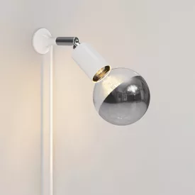   Creative Cables fali lámpa MAG-Y fali lámpa csuklóval és félgömb alakú izzóval