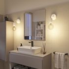 Creative Cables mennyezeti lámpa Fermaluce Modulair ELEGANT L alakú hosszabbítóval, mennyezeti rozettával és IP65 APE2BI fehér