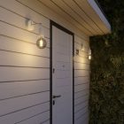 Creative Cables mennyezeti lámpa Fermaluce Modulair ELEGANT L alakú hosszabbítóval, mennyezeti rozettával és IP65 APE2GG-L szürke