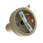 Creative Cables design lámpa Fermaluce Wood M, festett fa sík lámpa falához vagy mennyezetéhez APL01FB16-L
