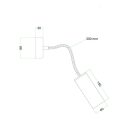 Creative Cables lámpatest Fermaluce Flex 30 lámpa mini fa rózsával és spotlámpával, Tub-E14 APL01FLRASRN06SPOTLE-L