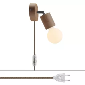   Creative Cables design lámpa Spostaluce lámpa állítható fa csatlakozó APL2FC2L01TCREUTRD73-L
