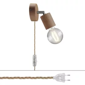  Creative Cables design lámpa Spostaluce lámpa állítható fa csatlakozó APL2FC2L01TTISEUTTN06-L