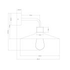 Creative Cables fali lámpa Fa fali lámpa Swing lámpaernyővel és ívelt kiterjesztéssel – Fermaluce APL43110ELVNPAM13VNO