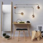 Creative Cables lámpakábel Spostaluce, fém fényforrás szövetkábellel és oldalsó furatokkal APM1FC1LRA3RR11-L