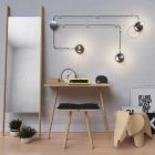 Creative Cables lámpakábel Spostaluce, fém fényforrás szövetkábellel és oldalsó furatokkal APM1FC2LCR3RN02-L