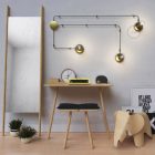 Creative Cables lámpakábel Spostaluce, fém fényforrás szövetkábellel és oldalsó furatokkal APM1FC2LGO3RC04-L